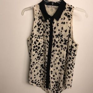 Trina Turk silk sleeveless blouse